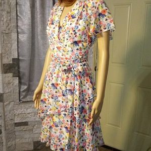 Tahari Faux wrap Dress